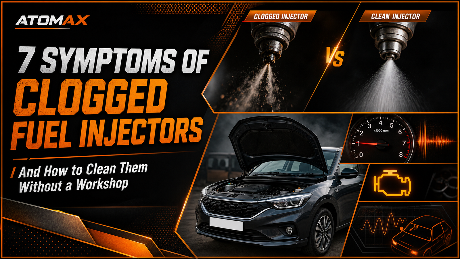 Symptoms of Clogged Fuel Injectors (And How to Clean Them Without a Workshop)